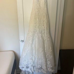 Strapless mermaid wedding dress